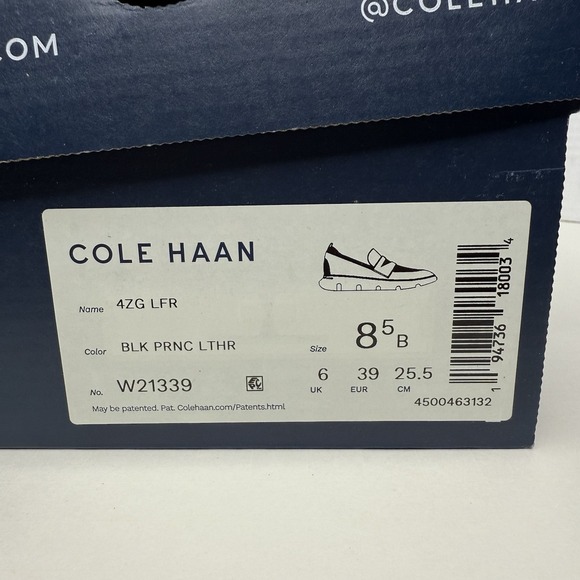 Cole Haan Black Loafers with White Sole - Picture 11 of 12